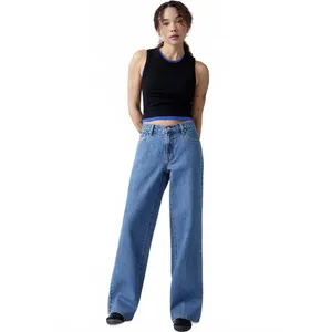 Pacsun Eco Medium Indigo Extreme Baggy Jeans NWT Parker Wrenlee Size 26 thumbnail 2