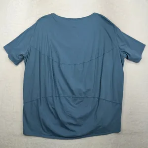 Lululemon Size 12 Back in Action Short Sleeve T-Shirt Utility Blue Relaxed Fit thumbnail 9