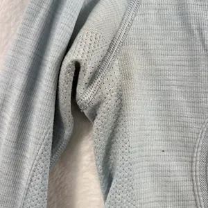 Lululemon 4 Run Swiftly Tech Long Sleeve Aquamarine Seamless Thumbholes Athletic thumbnail 5