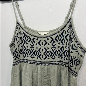 sim & Sam olive green navy blue Patterned Camisole thumbnail 2