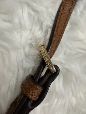 Michael Kors Brown MK Monogram Crossbody with Gold Chain thumbnail 9