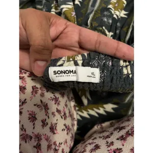 Sonoma Geometric Print Babydoll Midi Dress Boho Festival Sundress XL thumbnail 4