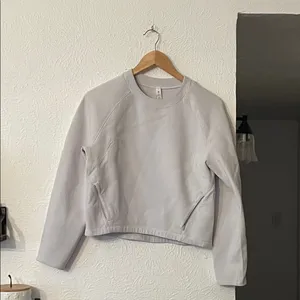Lululemon AirWrap Crew White Sweatshirt Size 4 thumbnail 4