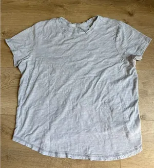 Pilcro Anthropologie Gray Short Sleeve Burnout T-Shirt Womens Size Medium thumbnail 1
