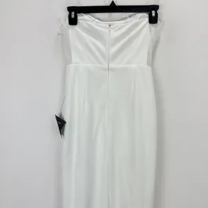 Lulus Loving the Feeling White Strapless Bodycon Midi Dress Cocktail XS NWT thumbnail 12