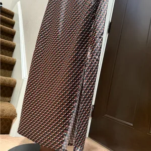 Banana Republic Brown Strappy Midi Dress w Slit thumbnail 2