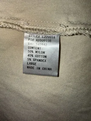 Eden Society Beige Utility Cargo Jacket Size Large Tan thumbnail 6