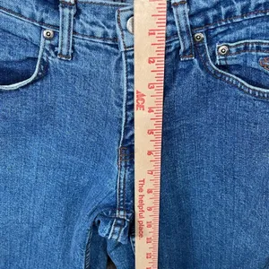 Harley Davidson Blue Jeans Women Size 0 Straight Leg Biker Classic Moto Grunge‎ thumbnail 6