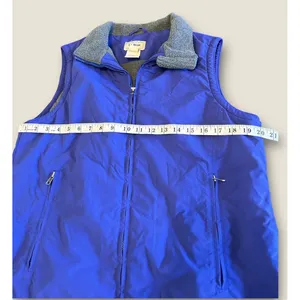 LL Bean‎ Vest Adult Medium Purple Gray Outdoors Full Zip Sleeveless Casual thumbnail 7