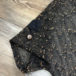 Kaktus vintage open knit short sleeve cardigan thumbnail 5