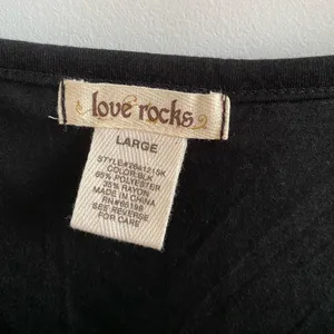Love Rocks Black Sequin Tank Top Size Large New Without Tag Y2K Party Concert thumbnail 4