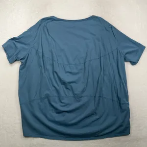 Lululemon Size 14 Back in Action Short Sleeve T-Shirt Utility Blue Relaxed Fit thumbnail 9