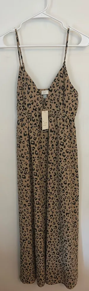 Cheetah Print Midi Dress thumbnail 1