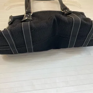 The Sak Black Knitted Baguette Purse thumbnail 5