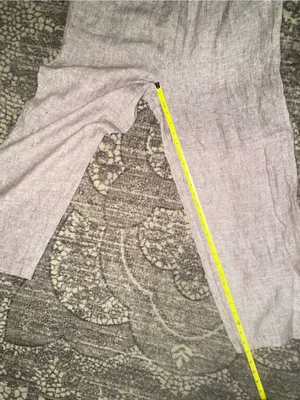 Quince NWT Women’s Size M Taupe Brown Chambray European Linen Straight Leg Pants thumbnail 11