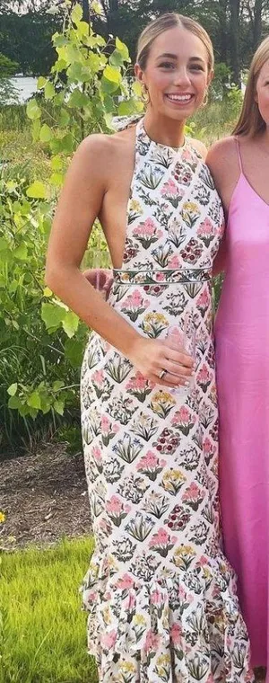 Revolve Floral Halter Dress thumbnail 1