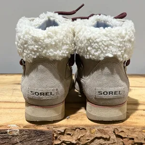 SOREL HARLOW WATERPROOF LACE COZY ANCIENT‎ FOSSIL Size 7 A48 thumbnail 8