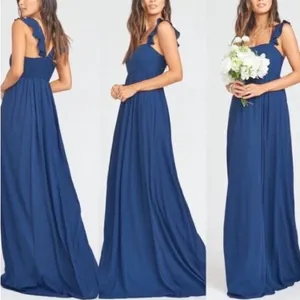 Show Me Your Mumu Weddings June Maxi Dress - Size XS - Rich Navy Crisp -‎ NWT thumbnail 2
