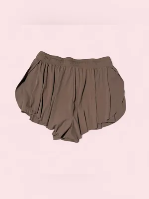 JoyLab Taupe Brown Athletic Shorts with Drawstring thumbnail 2