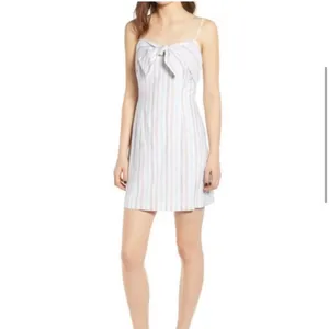 Cupcakes & Cashmere x Revolve Soleil Striped Mini Dress in Optic White Size 4 thumbnail 2