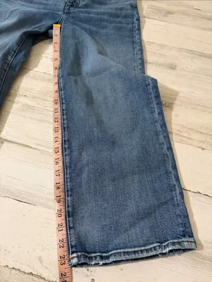 Madewell Slim Wide Leg Crop Jeans Size 28 thumbnail 12