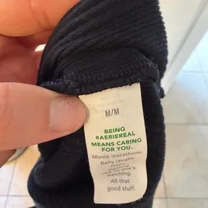 Aerie One Shoulder Black Dress thumbnail 4
