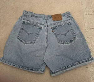 vintage 1997 light wash Orange Tab Levi’s shorts thumbnail 1