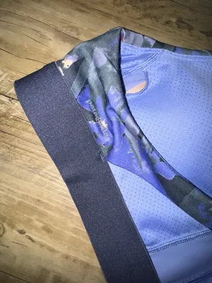 Blue and purple sports bra thumbnail 4