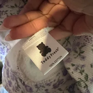 Purple Floral Print Hoodie August 2021 Collection thumbnail 7