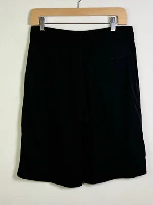 ALC Frank Women Sz 8 Black Bermuda Viscose Short Drawstring Pull On Quiet Lux Golf thumbnail 9