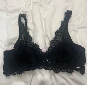 PINK - Victoria's Secret Black Lace Bra thumbnail 1