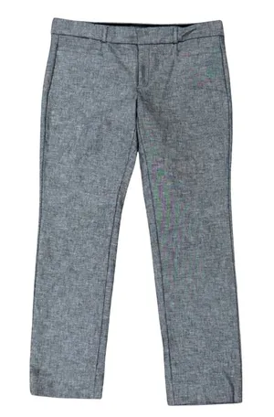 Banana Republic Sloan Gray Heathered Pants Womens size 8 thumbnail 1
