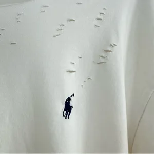Polo Ralph Lauren Destroyed Off-the-Shoulder Tee thumbnail 4