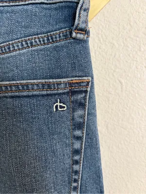 Rag & Bone Piper Mid-Rise Wide Leg bootcut Full Length Jeans 28 thumbnail 7