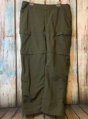 The North Face Green Nylon Convertible Pants Size 16 thumbnail 1