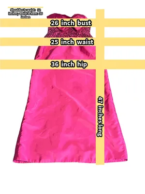 Vintage 1980'S Hot Pink Mike Benet Strapless Satin & Rhinestone Formal Dress (Xs thumbnail 13