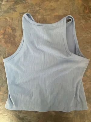 H&M Cropped Ribbed Tank Top thumbnail 4