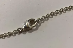 Avon Silver cluster of hearts Heart Pendant charm Necklace choker length thumbnail 4