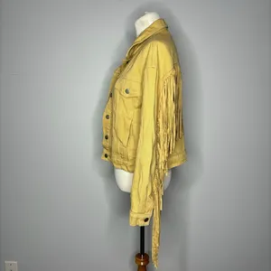 Le Lis- Tan/Yellow Jacket with Fringe thumbnail 4