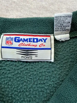 Vintage 90s Green Bay Packers Game Day Moretz Fleece Pullover Medium NFL thumbnail 6