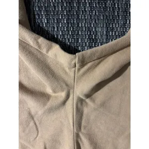 Nuuds High Rise Wide Leg Sweatpants Tall 32” Soft Comfortable Tan thumbnail 6