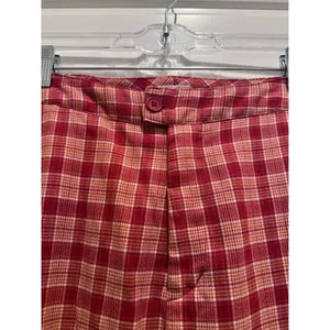Brandy Melville John Galt Red Plaid Trouser Pants‎ 26 Waist thumbnail 4