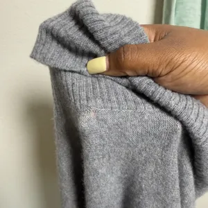 Free People Womens 100% Cashmere Cloudy Addie Sweater Large Gray Turtleneck thumbnail 7