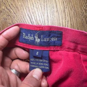 VTG 90s Ralph Lauren Womens Pleated Chino Shorts Red‎ High Rise Cotton Size 2 thumbnail 8