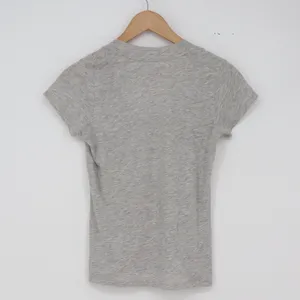 Lilac Lotus T-Shirt Womens S V-Neck Heather Grey Pima Cotton Short Sleeve EX thumbnail 6
