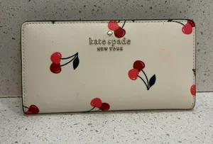 Kate Spade New York Staci Wallet – Dancing Cherries Print NEW thumbnail 1