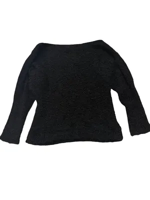 Maurices Black Boucle Boat Neck Dolman Sleeve Pullover Sweater Off Small Women's thumbnail 2