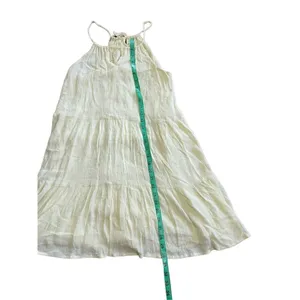 altar’d state‎ pale yellow flare high neck tie dress size M thumbnail 8