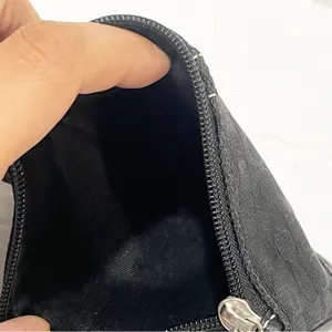Coach Signature Contrast‎ Trim Wristlet Pouch Clutch Black thumbnail 4