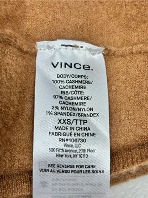 VINCE Lightweight Boiled 100% Cashmere Classic Turtleneck Size XS thumbnail 12